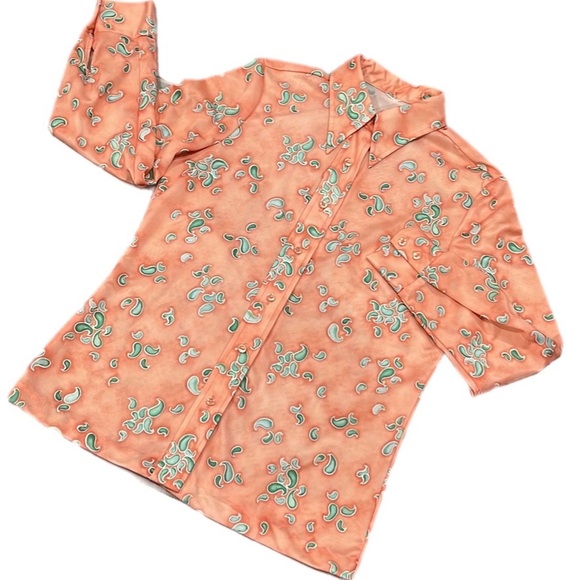 Vintage 70s Polyester Button Down Shirt - Picture 3 of 15